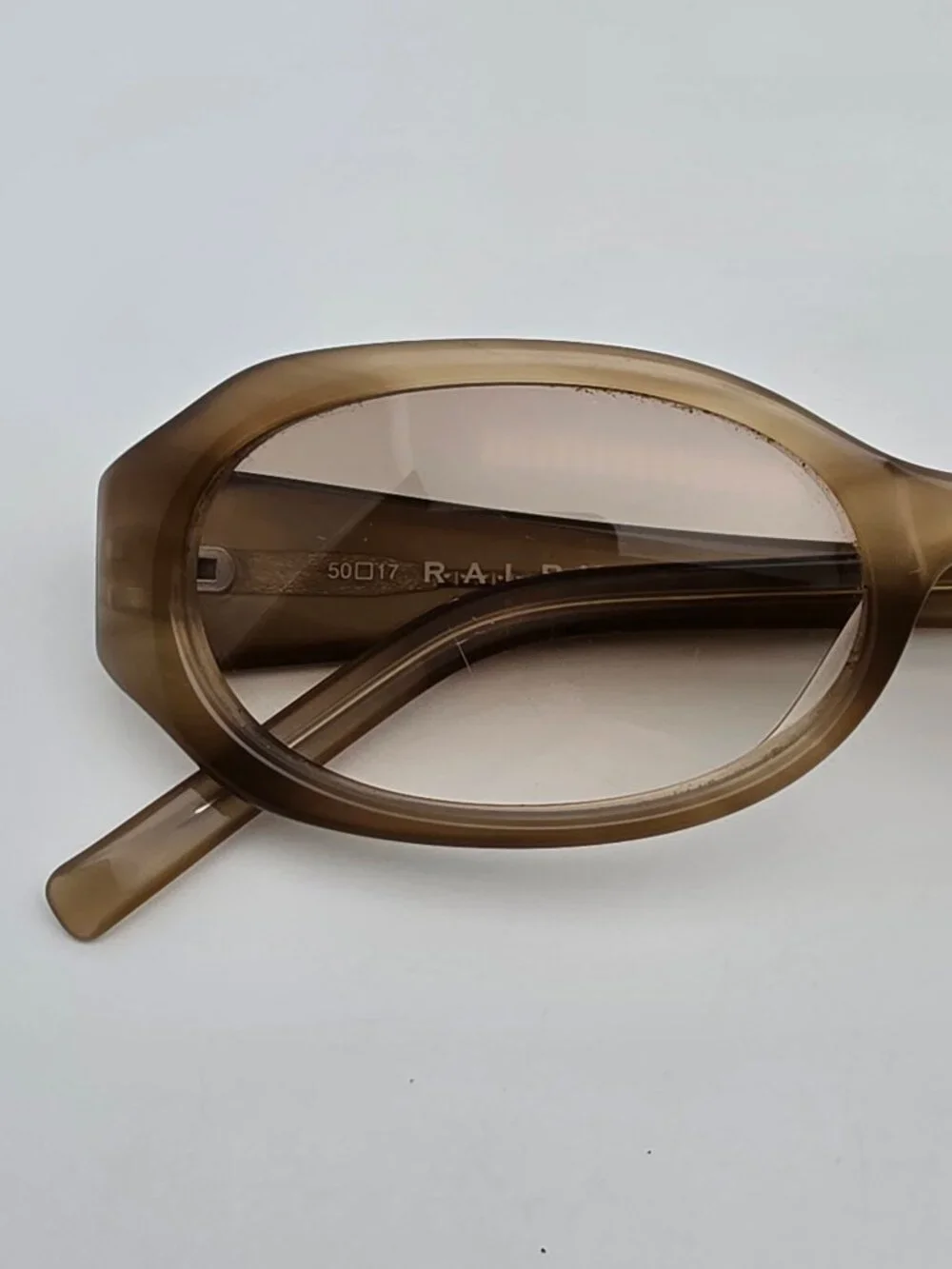 Ralph Lauren 7511 Brown Stripe Frame Light Brown Gradient Lens Sunglasses w Case